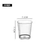 Taza de PC Taza Acrílica Taza Bala Cuadrada Pequeña Engrosada Taza de Cerveza de Boca Única Venta al por Mayor Ktv Anticaída Taza de Whisky