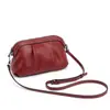 2026 Nuevo Modelo Bolso Pequeño para Mujer Hecho de Piel de Vaca de Primera Capa, Vintage y Elegante, Adecuado para Madres de Mediana Edad, Billetera para Monedas, Bolso Cruzado para Mujer