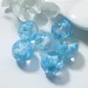 Pingente Glaciar Pó Dourado Contas de Flor Contas Redondas Contas com Furo Reto Pulseira de Resina Material para Joias DIY Acessórios