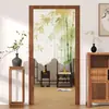 Nuevas cortinas visillo estilo chino que dejan pasar la luz pero no a las personas, estilo francés, instalación sin taladro, fáciles de instalar, medio cortinas para ventanales, cortinas para puertas a prueba de mosquitos, cortinas divisorias