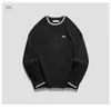 Suéter de dos piezas falso para hombre, ajuste holgado de invierno, talla grande, para hombres corpulentos, estilo casual moderno, cárdigan de punto grueso