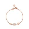 Pulsera de cintura pequeña de la suerte para mujer, oro rosa, diseño de nicho de moda, pulsera exquisita de alta gama, regalo de vacaciones para novia