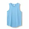 Camiseta sin mangas para hombre, estilo japonés moderno, diseño simple de corte ancho en los hombros, corte holgado para verano, camiseta sin mangas deportiva para usar como capa exterior