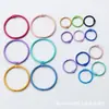 Suministro de Fábrica Tarjeta de Color Laca para Hornear de 30 mm Anillo de Color Anillo de Metal para Tarjeta Color Caramelo Anillo para Colgar Juguete Llavero