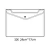 Bolsas para Archivos Transparentes Personalizadas en Múltiples Tamaños, Bolsas de Archivo de Plástico PP con Broche de Presión Tamaño 16K, Bolsas Gruesas de Papel para Examen de Arte de 8 Paneles, Impermeables