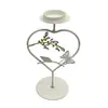 Portavelas de Aromaterapia de Hierro Forjado Estilo Vintage Transfronterizo con Forma de Corazón y Mariposa, Artículo de Decoración para el Hogar
