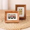 Mini Cartão Polaroid Moldura de Madeira para Foto 3 Polegadas Coleção de Moedas de 100 Yuan Moldura de Foto Suporte de Exibição de Foto de Casal Venda Quente