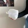 Mini bolsa de almacenamiento estilo coreano con alas y estrellas lindas, bolsa pequeña de tela simple y portátil, bolsa de maquillaje de moda para niñas
