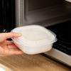 Recipiente para Arroz de Doble Capa Caja para Congelar Arroz Integral de Cocina Apto para Microondas Portátil Almuerzo Fruta Almacenamiento