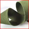 Cinta de Poliéster-Algodón Color Verde Militar Accesorios para Manualidades Correas Engrosadas Cuerda de Freno Correa de Lona Correa de Empaque para Equipaje