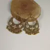 Brincos Boêmios com Sino e Franja para Mulheres Grandes Estilo Étnico Longos Dourados Luxuosos Redondos Vazados