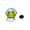Broche original de dibujos animados de rana y astronauta, insignia de aleación, decoración para ropa, bonitos accesorios de decoración para mochilas escolares, venta al por mayor