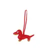 Huinming Accesorios Serie Miu Colgante para Bolso Piel Sintética Perro Salchicha Peluche Llavero de Gama Alta Pequeño Regalo Recuerdo de Fiesta