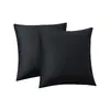 Almohada de Terciopelo Amazon Color Sólido Sala de Estar Lujo Ligero Cuadrada Funda de Almohada Cubierta de Cojín Mesita de Noche Bolsa Suave Almohada