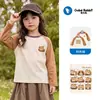 Camiseta Casual Raglan de Manga Comprida para Bebê Roupas de Outono Primavera e Outono Meninos e Meninas Tops de Bebê Camisetas de Base para Crianças