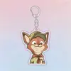 Zootopia Nick Zorro Judy Coneja Perezoso Oveja Acrílico Mochila de Alta Calidad Colgante Lindo Regalo Mercancía