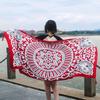 Estilo Étnico Verano Protector Solar Chal de Viaje Lijiang Bufanda de Seda Playa Mar Ligero Vacaciones Bufanda Simple