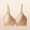 Sutiã sem Fio de Suporte Macio com Tira de Gel, Camisola Seamless, Beleza Feminina, Levanta e Junta, Sutiã Anti-Flacidez