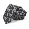Gravata Masculina para Negócios, Banquete, Uso Casual, Gravata de Luxo, Estampa Jacquard de Seda Poliéster, Logo Bordado, Atacado Personalizado