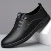 Nuevos Zapatos Casuales de Cuero para Hombre Otoño 2026, Suela Suave, Superficie Suave, Zapatos Blancos de Moda para Caminar para Hombre 6885