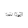 Anillo de Plata para Pie S999 Tú Me Haces Completo Anillo de Pareja Textura Irregular para Hombres y Mujeres Diseño de Nicho Anillo Joker