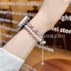 Adequado para Apple Watch Apple Watch8/Se/Corrente de Pérola de Fragrância Pequena Pulseira de Relógio de Couro Metal