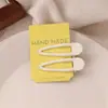 Par de Grampos de Cabelo Coloridos Vazados em Forma de Gota d'Água, Franja, Presilhas Laterais, Grampos, Acessórios de Cabelo Fofos e Doces Estilo Coreano
