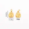 Ping An Joy Colgante de Oro Arena Colgante Pulsera DIY Accesorios de Pulsera Gufa Oro Marca Xiaofu Accesorios de Cuentas de Campana