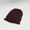 Gorro de Lana para Mujer Estilo Coreano Nuevo Estilo Europeo y Americano Gorro de Punto Peludo Moda Gorro Plegado Gorro para el Postparto de Mujer para Calentar