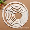 Acessórios para máquina de bordar Ajuste médio Moldura elástica para bordado branco-creme Bordado elástico Anel de plástico ABS elástico para bordado em cruz
