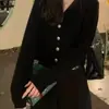 Suéter cárdigan de punto con cuello en V estilo japonés y coreano, retro, holgado, dulce, nicho, estilo perezoso, chaqueta de botones, moderna, estilo primavera y otoño
