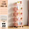 Estante de Almacenamiento de Gran Capacidad, Carrito Móvil de Múltiples Niveles para Snacks de Dormitorio, Estante de Cocina para Frutas y Verduras con Ruedas, Organizador de Libros para Sala de Estar