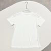 Top de Manga Corta de Seda Modal con Cintura Ligeramente Ceñida, Sencillo y Elegante, Camiseta Transpirable y Amigable con la Piel Hecha de Seda Modal