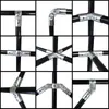 Conector de unión de tubería redonda de acero inoxidable de 20/25/32 mm, clip de fijación móvil de 6 puntos para tubería de hierro, tubería galvanizada, tubería de acero