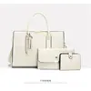 2025 Nova Bolsa Transfronteiriça para Sogra Conjunto de Três Peças Bolsa Feminina Couro Macio Bolsa de Mão Feminina Moda Europeia e Americana Bolsa de Ombro