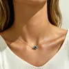 "Estrella de Mar Pequeña" collar con colgante de pentagrama de textura simple, nuevo accesorio de cadena para clavícula de vacaciones en la playa, diseño de nicho