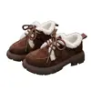 Zapatos de Algodón para Niños Baba Duck Zapatos tipo Birkenstock con Felpa Nueva Colección Invierno 2025 Suela Suave Cálidos y Engrosados Zapatos Doudou para Niñas