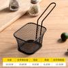 Louça Criativa Estilo Americano Cesto de Ferro para Lanches Cesto para Batatas Fritas Cesto Redondo para Batatas Fritas Cesto para Dim Sum Frango Frito Cesto para Pão Snacks Novo Estilo