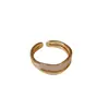 Anillo Abierto de Doble Capa con Goteo de Aceite, Diseño de Nicho a la Moda, Anillo Versátil para el Dedo Índice, Lujo Accesible y Joyería de Alta Gama al por Mayor