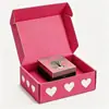 Caja Personalizada Extra Dura para Avión, Caja de Regalo Corrugada Laminada Rosa Estampada en Caliente, Caja de Papel para Empaque de Ropa Transfronteriza FSC