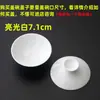 1 pieza se vende individualmente gaiwan de porcelana blanca alta pintado a mano para preparar té tapa roja tetera de porcelana azul y blanca juego de té gongfu de porcelana blanca accesorios