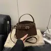 Bolso de Hombro Cruzado Versátil Simple Casual de Alta Calidad con Estampado de Leopardo Europeo y Americano, Nuevo y Elegante, para el Trabajo