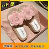 Sandalias de playa de verano para mujer, nuevo estilo 2025, diseño de hada, suela gruesa, estampado floral, perfectas para vestidos y cómodas de llevar.