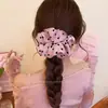 Satin Francés Ola de Amor Punto Bucle para el Pelo Intestino Grueso Cuerda para el Pelo Cuerda para el Pelo de Alto Nivel para Mujer Accesorios para el Cabello