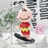 Llavero Creativo de Patineta Snoopy Charlie Car Dibujos Animados Charlie Snoopy Muñeco DIY Zapatos para Niños Calcomanía para Refrigerador
