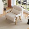 Cama Sofa Plegable de Madera para Dormir y Recostarse, Sofá Individual y Doble Retráctil Plegable para Sala de Estar del Hogar