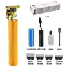 Cortador de Cabelo Elétrico Transfronteiriço Marca de Gravação Cortador de Cabelo Display Digital LED Cortador de Cabelo Doméstico Carregamento USB Cortador de Cabelo