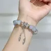 Pulsera Estilo Antiguo Yanyu Jiangnan con un Nuevo Estilo Chino, Diseño de Nicho y Fresco, Borla de Mariposa, Regalo de Pulsera para Pareja y Amistad