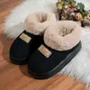 Sapatos de Algodão Outono e Inverno Mais Vendidos Transfronteiriços para Homens e Mulheres Sola Grossa Espessa com Cobertura de Calcanhar em EVA Chinelos de Veludo Cotelê Lã com Forro de Fleece para Casa Interior e Exterior