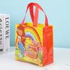 Bolsa de Compras de Dibujos Animados Linda Transfronteriza No Tejida Bolsa de Empaque para Llevar Bolsa Tote de Regalo para el 61 Cumpleaños para Niños y Estudiantes